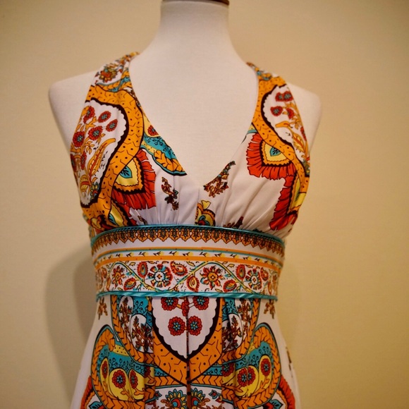 Bohemian Halter Top Dress - Picture 3 of 9